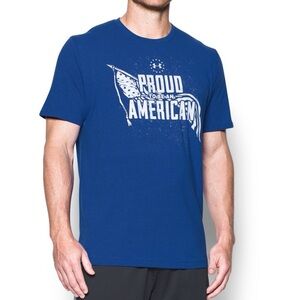 Men’s 2xl under armor shirt proud to be an American